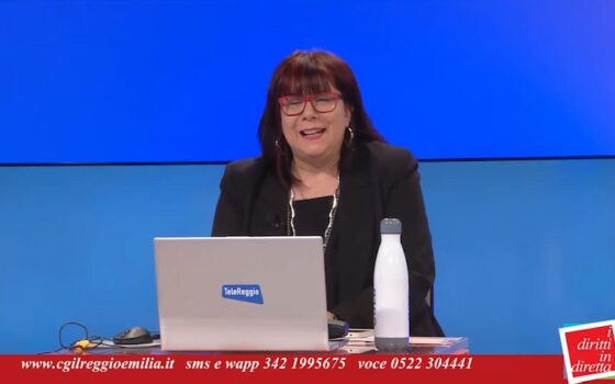 Scagliarini Cinzia presenta I diritti in diretta su Telereggio