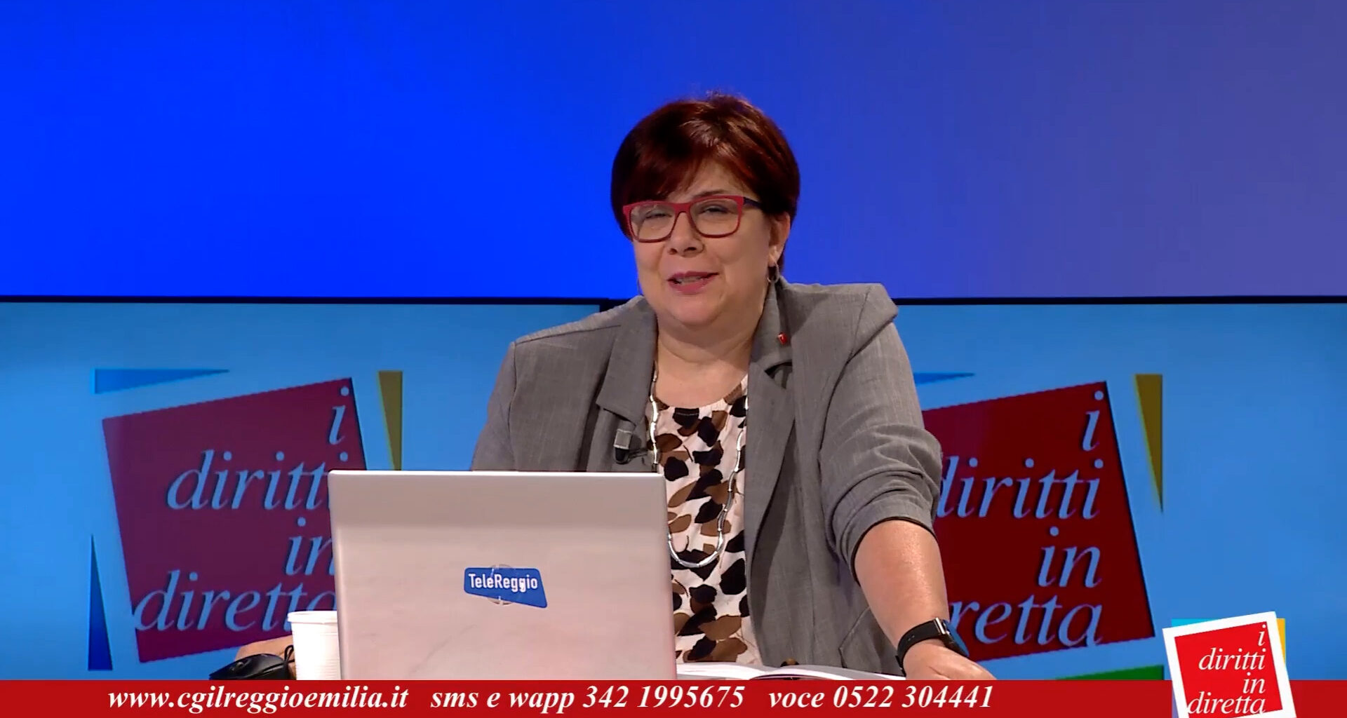 Cinzia Scagliarini presenta la trasmissione I diritti in diretta