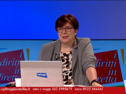 Cinzia Scagliarini presenta la trasmissione I diritti in diretta